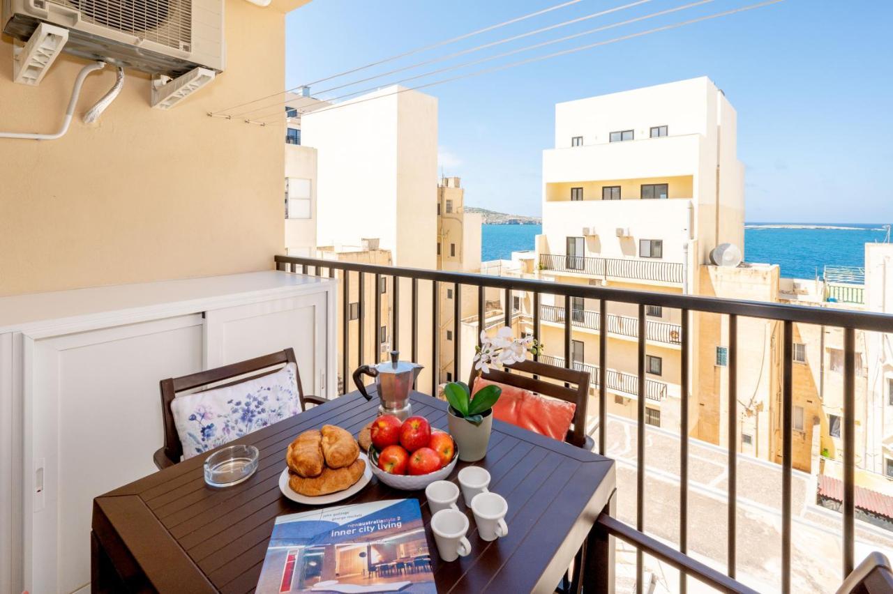 Sea Bliss Apartments With Terrace Just Off Seafront In St Paul'S Bay - By Getawaysmalta Сент-Полс-Бей Экстерьер фото